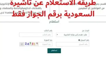 طريقة الأستعلام عن تأشيرة زيارة برقم الجواز في السعودية.. إليك الخطوات